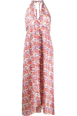 Isabel Marant Vestido estampado con cuello halter