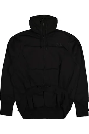 PROTOTYPES Hoodie con botón de trenca