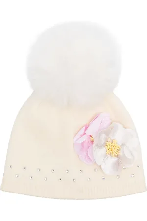 MONNALISA Gorro tejido con detalle floral