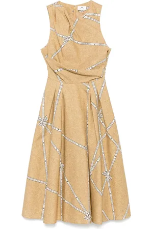 Elisabetta Franchi Vestido midi con motivo