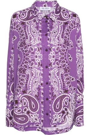 The Attico Camisa con estampado de cachemira