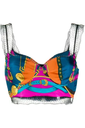 VERSACE Top con estampado gráfico