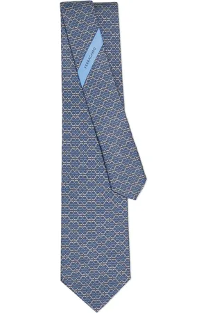 Salvatore Ferragamo Corbata con estampado Gancini