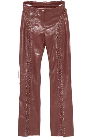 BLUMARINE Pantalones con efecto agrietado