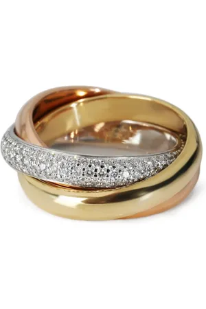Cartier Anillo Trinity en oro de 18kt con diamantes