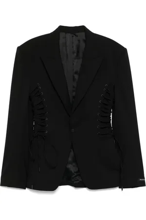 MUGLER Blazer con detalle de cordón