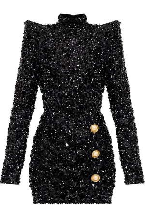 Balmain Vestido bordado con lentejuelas