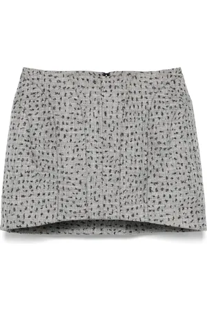 MUGLER Falda corta de vestir con lunares
