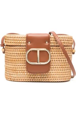 Twin-Set Bolsa mini con diseño entretejido