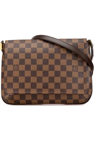 LOUIS VUITTON Bolsa crossbody Damier Ebene Musette Tango Long Strap 2004
