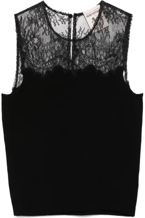 SEMICOUTURE Camiseta con detalle de encaje