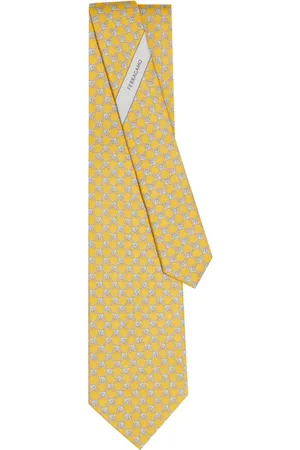 Salvatore Ferragamo Corbata con ciclistas estampados