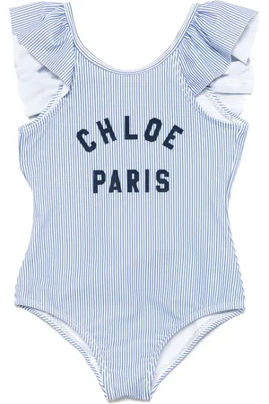 Chloé Traje de baño con logo estampado