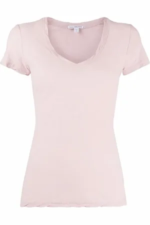 James Perse Playera ajustada con cuello en V