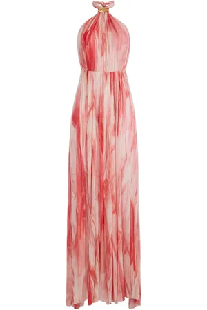 Elisabetta Franchi Vestido largo con estampado abstracto
