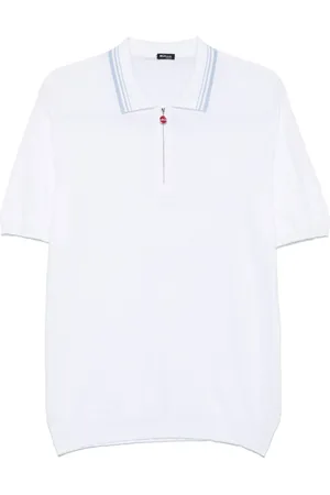 Kiton Playera tipo polo texturizada