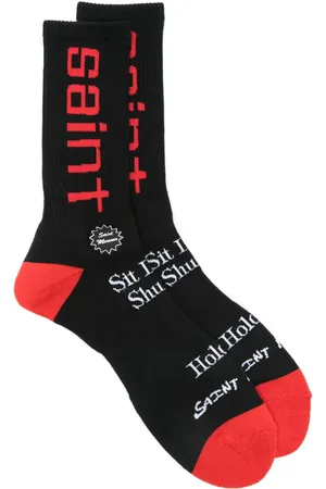 SAINT MXXXXXX Calcetines con logo en intarsia