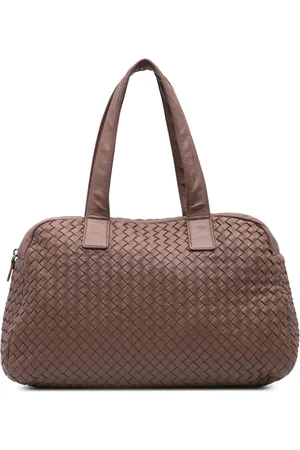 Bottega Veneta Bolsa de hombro de piel de napa con motivo Intrecciato 2012-2024