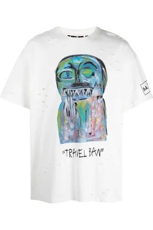 HACULLA Playera con estampado gráfico y efecto envejecido