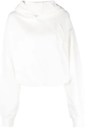 The Attico Hoodie con logo en relieve