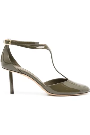Salvatore Ferragamo Zapatillas de charol con tacón de 75mm