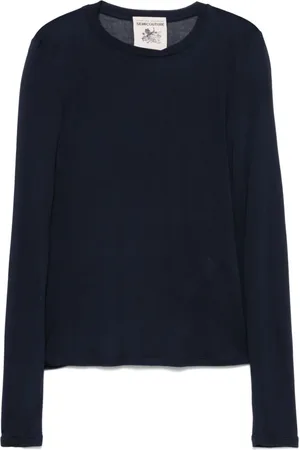 SEMICOUTURE Playera con cuello redondo