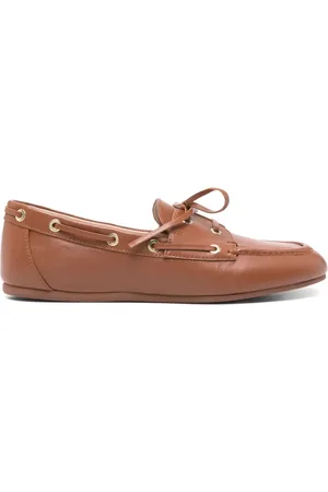 Stuart Weitzman Zapatos top sider de piel