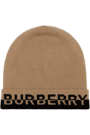 Burberry Gorro tejido con logo bordado