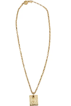 Saint Laurent 1990s Cassandre-logo necklace