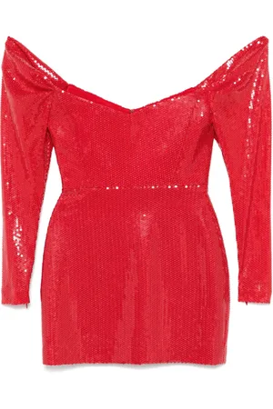 ALEX PERRY Vestido corto con hombros descubiertos