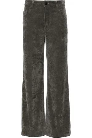 Ermanno Firenze Pantalones palazzo con parche del logo