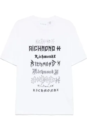 John Richmond Playera con logo estampado