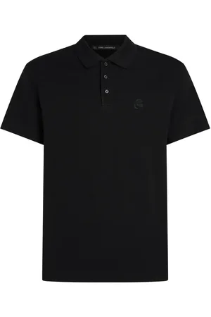 Karl Lagerfeld Playera tipo polo con aplique Kameo
