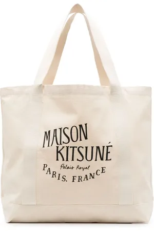 Maison Kitsuné Tote con logo estampado