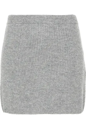 Sportmax Falda corta tejida de canalé