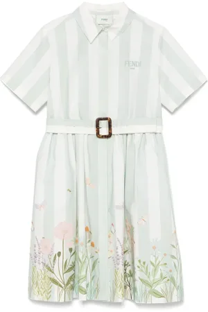 Fendi Vestido con logo bordado