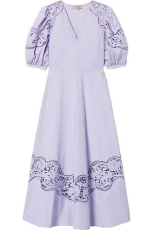 Twin-Set Vestido midi con diseño calado