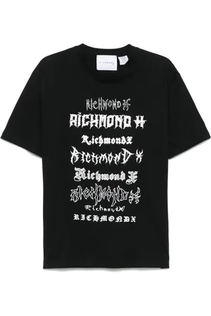 John Richmond Playera con logo estampado