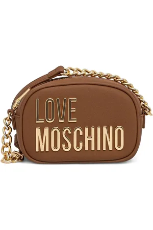 Moschino Bolsa crossbody con letras del logo