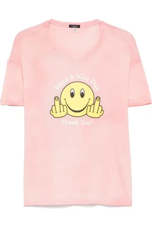 R13 Playera con estampado gráfico