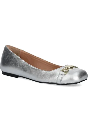 Moschino Flats metalizados