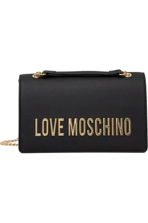 Moschino Bolsa de hombro con letras del logo