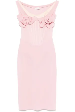 MAGDA BUTRYM Vestido corto con aplique floral