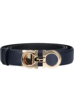 Salvatore Ferragamo Cinturón texturizado Gancini
