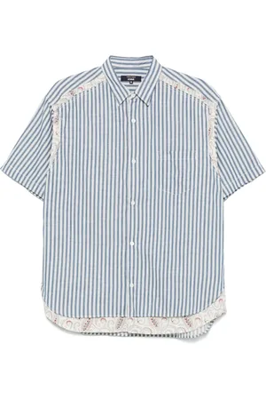 Comme des Garçons Camisa con rayas estampadas