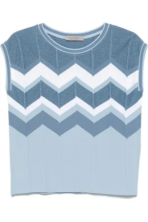 D.EXTERIOR Chaleco tejido con motivo chevron