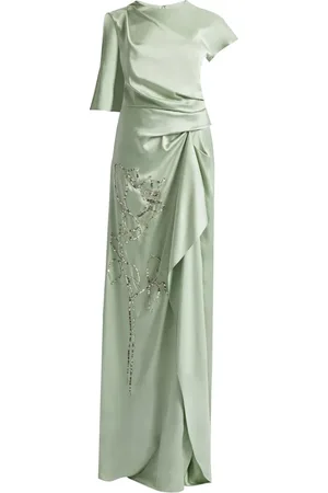 Erdem Vestido de fiesta asimétrico manga corta