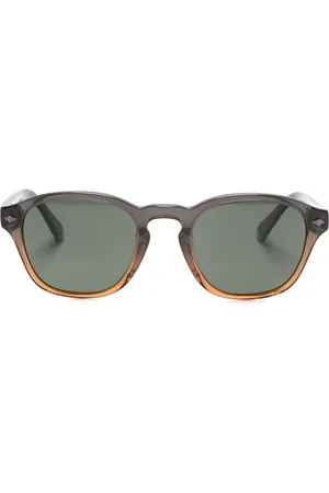 Brunello Cucinelli Lentes de sol con efecto degradado y armazón redonda