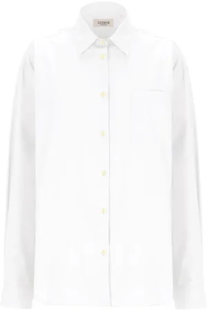 LANEUS Camisa de popelina