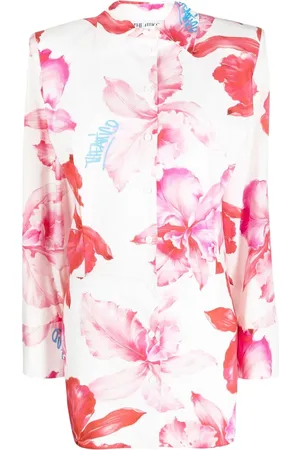 The Attico Vestido corto Margot con motivo floral